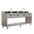 Unninox Gas wok stove – 4×15 kW – 4 cooking zone - KRT-04-70