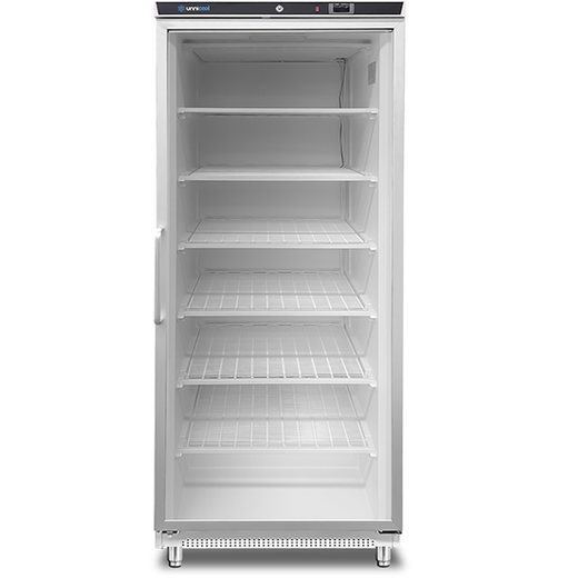 Vrieskast met glazen deur, 775 x 735 x 1920 mm Unninox UNN600F+G