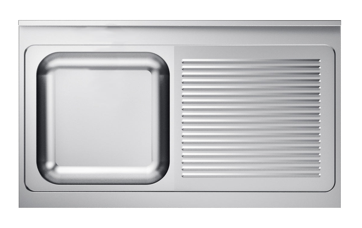 600 sink worktop 1 left 1200 - Combisteel 7013.1310