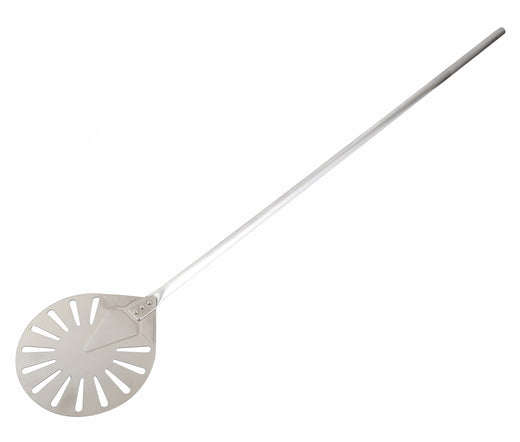RVS pizzaschep rond 23-120 geperforeerd - Combisteel 7013.1815