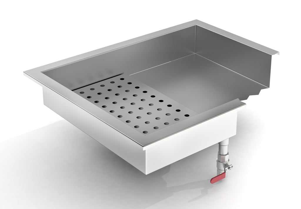 CRUSHED ICE BAK 2/1 GN INBOUW RVS AISI 304 - aanvullende productfoto 2