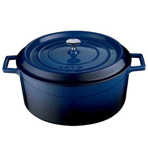 Lava gietijzeren braadpan Ø28 blauw - Combisteel 7013.2905