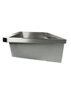 RVS WASBAK 2 KRANEN 1200MM INCLUSIEF AFVOERPLUG EN SPATSCHERM, EXCLUSIEF KRANEN - aanvullende productfoto 7