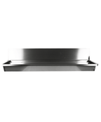 RVS WASBAK 3 KRANEN 1800MM INCLUSIEF AFVOERPLUG EN SPATSCHERM, EXCLUSIEF KRANEN - aanvullende productfoto 1