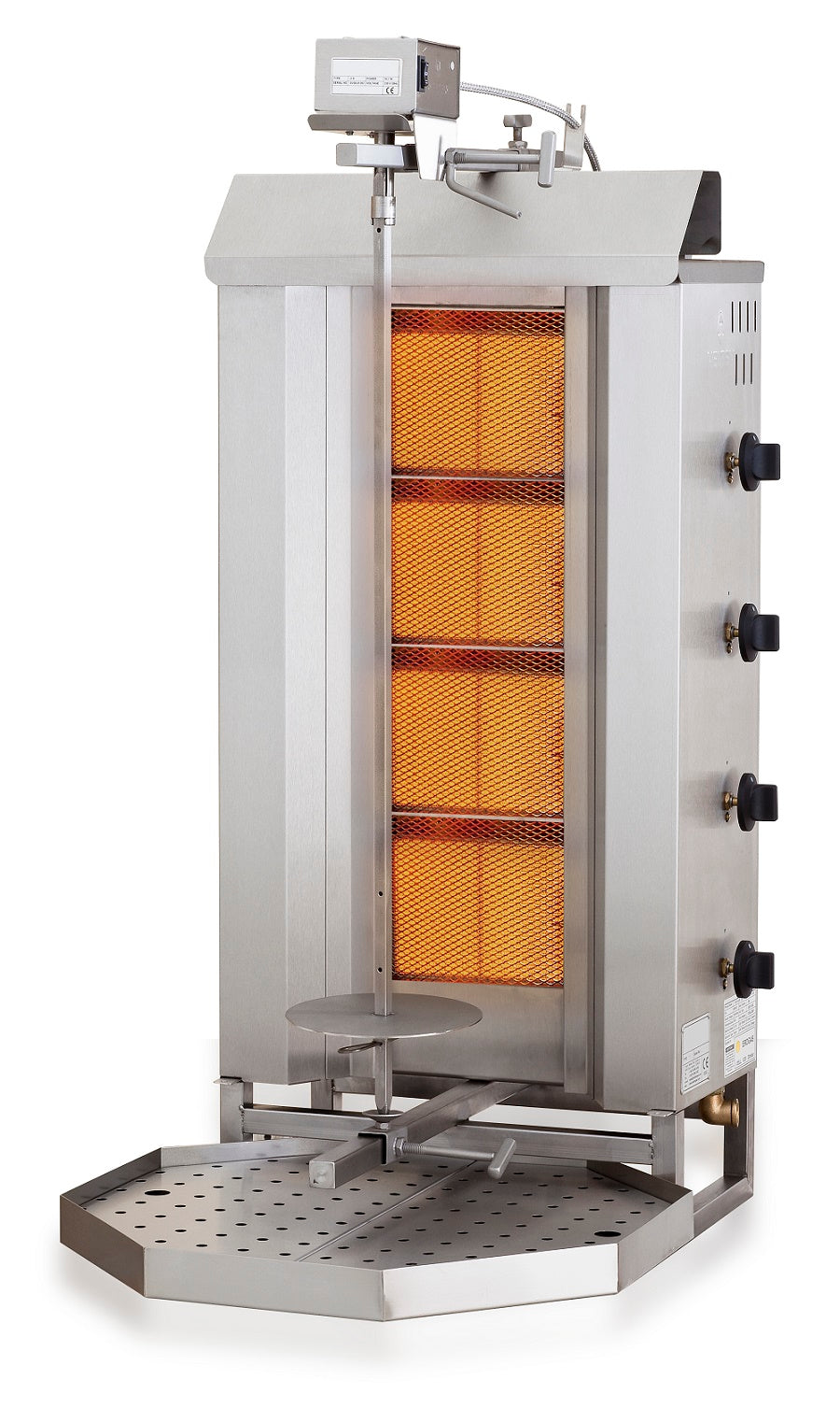 GYROS GRILL GAS MOTOR BOVEN 4 HITTEZONES - 7049.0010