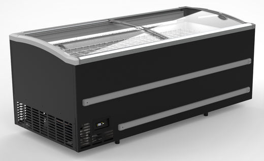 Supermarket chest freezer black 2500 manual defrosting - Combisteel 7072.0020