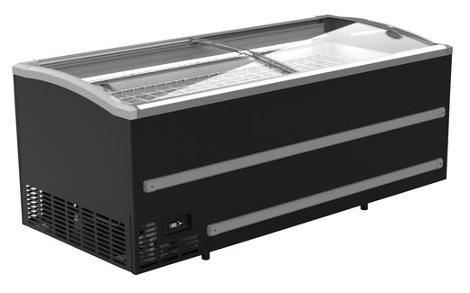 Supermarkt vrieskist zwart 2500 automatische ontdooiing - Combisteel 7072.0115