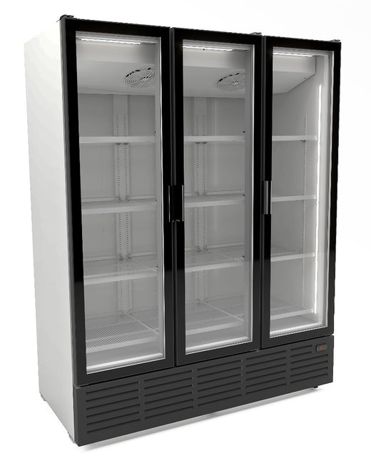 Koelkast 3 glasdeuren - wit 9002 - Combisteel 7072.1015