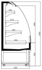 KOELVITRINE 1.3 - aanvullende productfoto 3