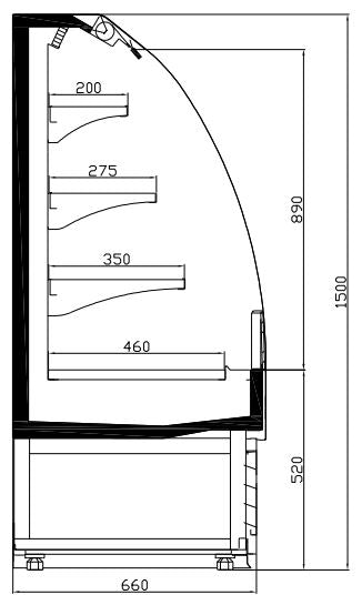 KOELVITRINE 1.3 - aanvullende productfoto 3