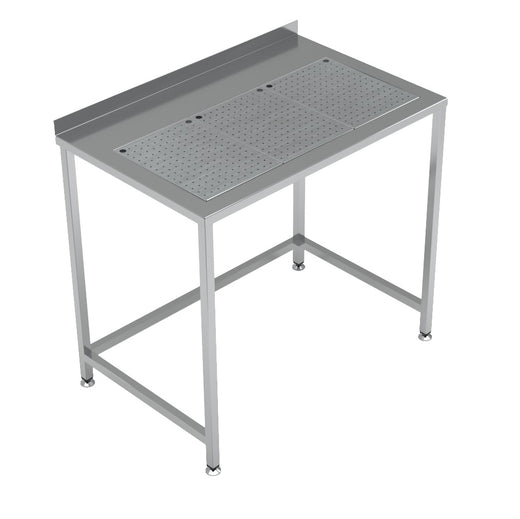 Work table with integrated drip tray 1000X650 - Combisteel 7084.0025