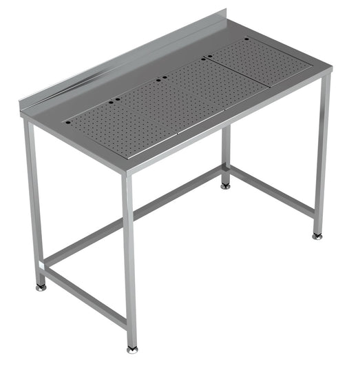 Work table with integrated drip tray 1200X650 - Combisteel 7084.0030