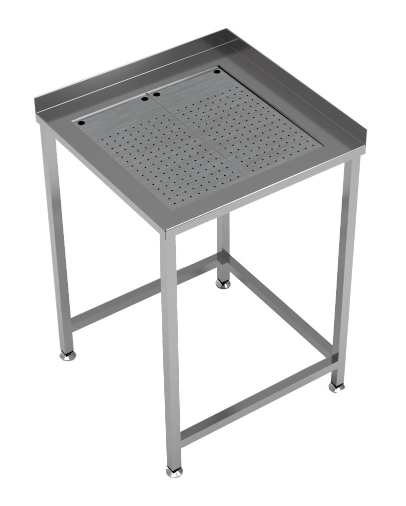 WERKTAFEL HOEK MET GEÏNTEGREERDE LEKBAK 650X650 - 7084.0035
