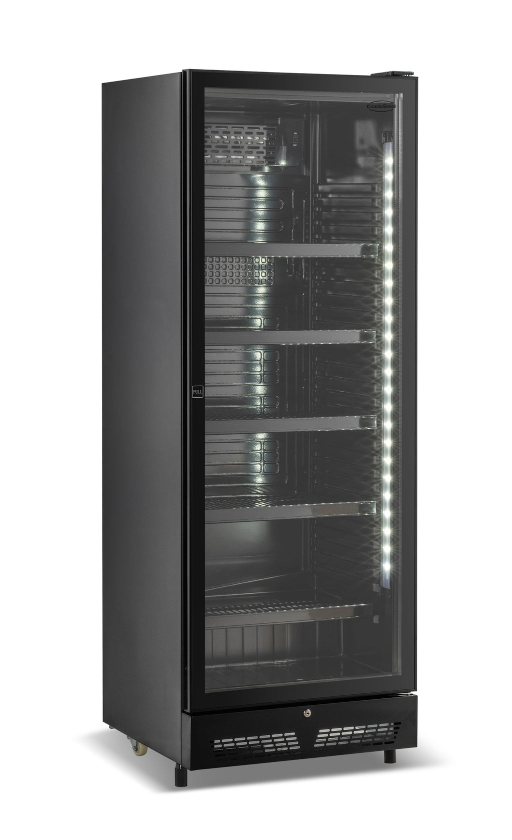 DRANKENKOELKAST 1 GLASDEUR ZWART SVE-450 BL - 7086.0005