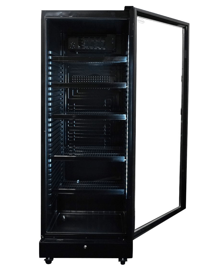 DRANKENKOELKAST 1 GLASDEUR ZWART SVE-450 BL - aanvullende productfoto 5