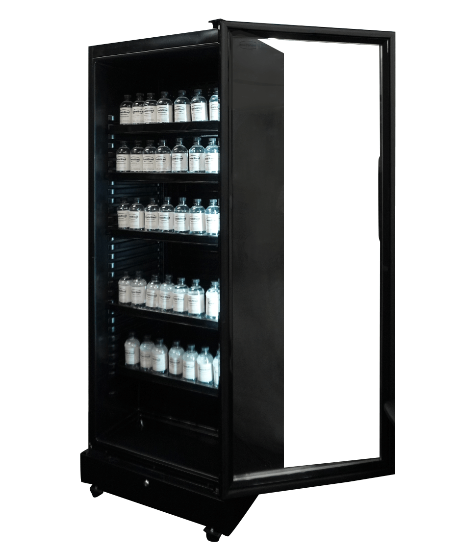 DRANKENKOELKAST 1 GLASDEUR ZWART SVE-450 BL - aanvullende productfoto 1