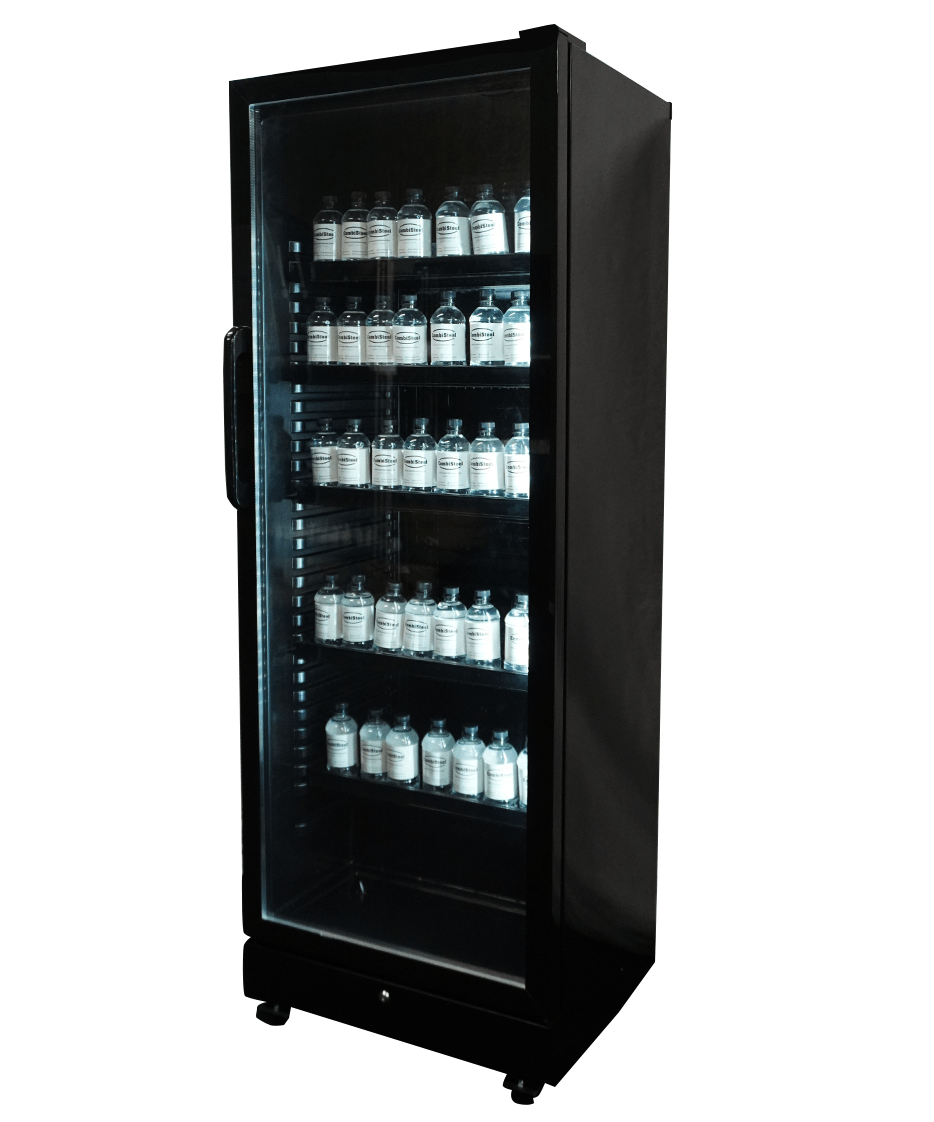 DRANKENKOELKAST 1 GLASDEUR ZWART SVE-450 BL - aanvullende productfoto 2
