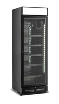 DRANKENKOELKAST 1 GLASDEUR ZWART MET LICHTBAK SVE-450 BLC - 7086.0010