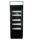 DRANKENKOELKAST 1 GLASDEUR ZWART MET LICHTBAK SVE-450 BLC - aanvullende productfoto 3