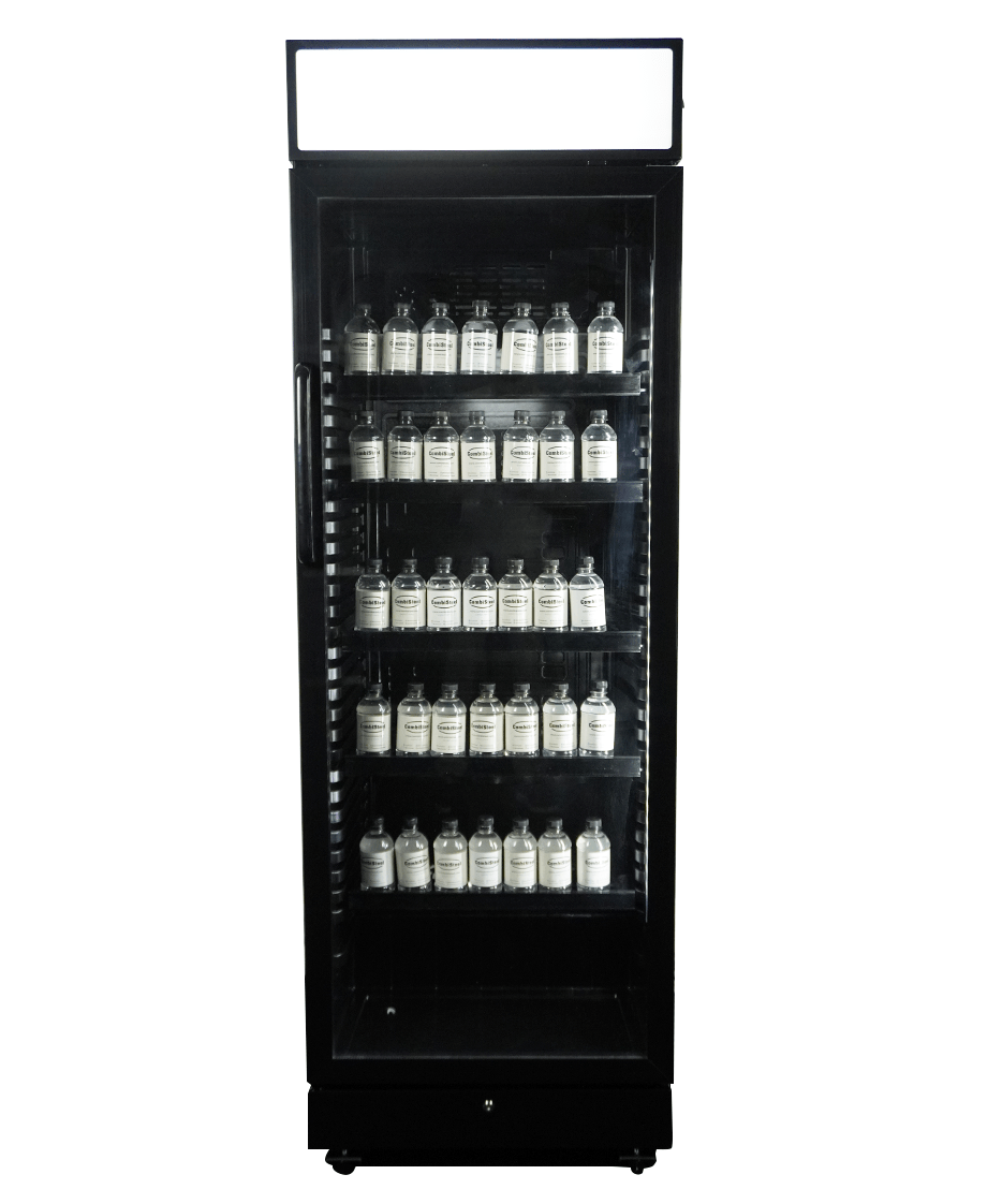 Beverage refrigerator 1 glass door black with light box SVE-450 blc - Combisteel 7086.0010