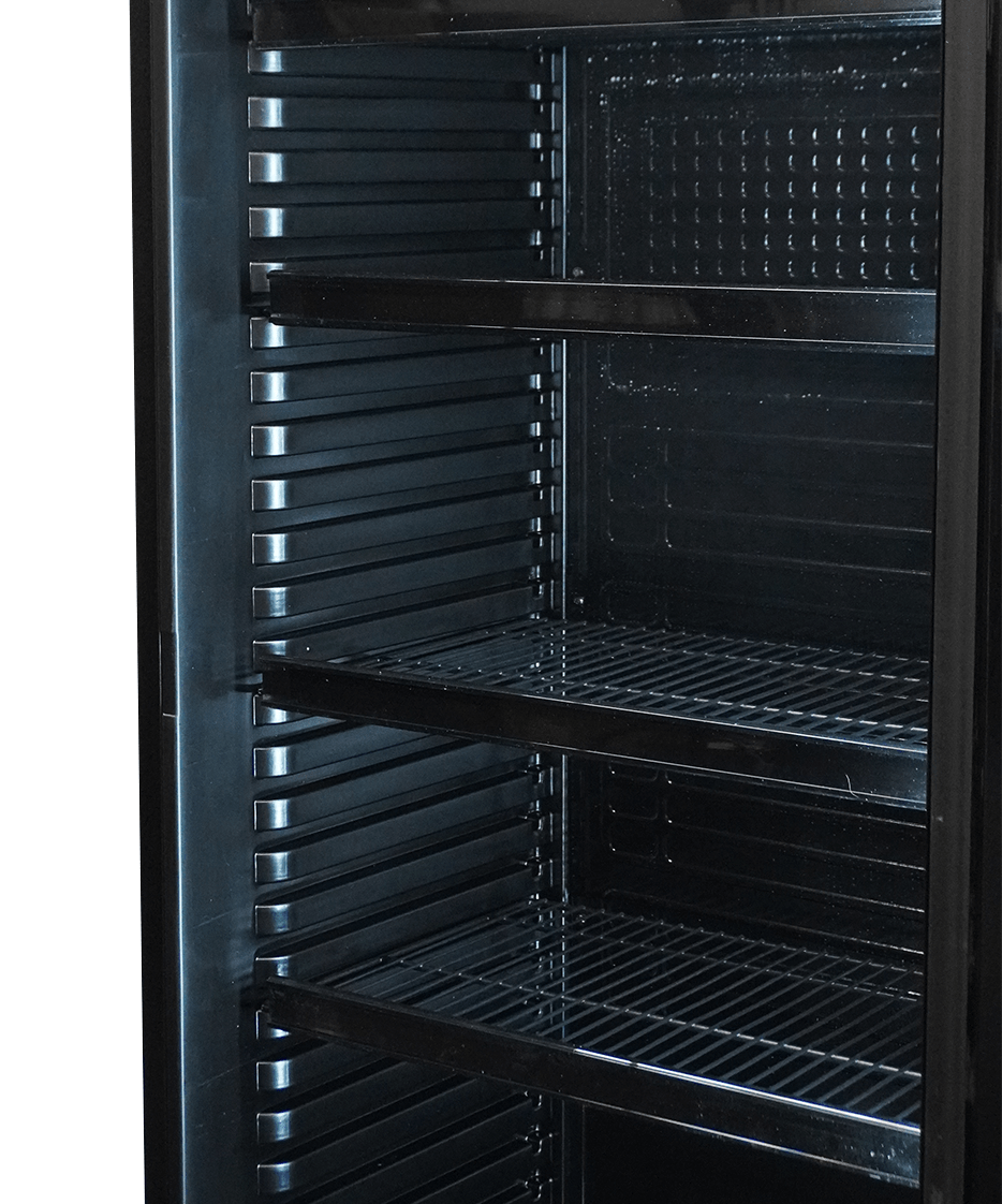 DRANKENKOELKAST 1 GLASDEUR ZWART SVE-450 BL - aanvullende productfoto 14