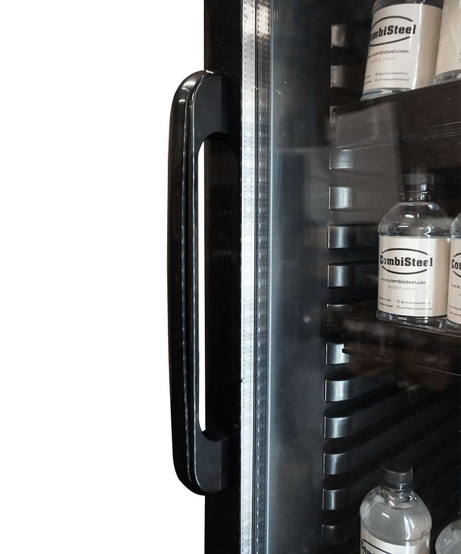DRANKENKOELKAST 1 GLASDEUR ZWART MET LICHTBAK SVE-450 BLC - aanvullende productfoto 12