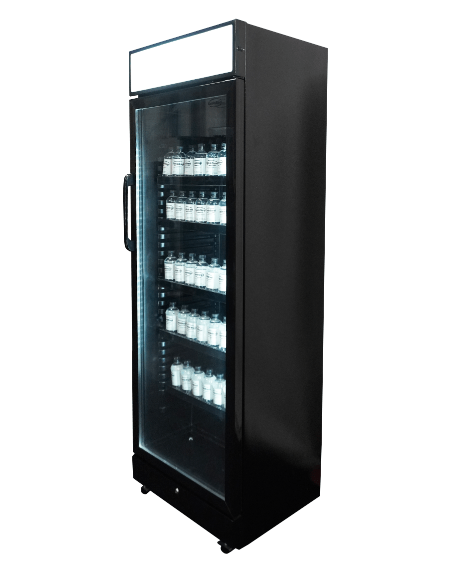 Beverage refrigerator 1 glass door black with light box SVE-450 blc - Combisteel 7086.0010