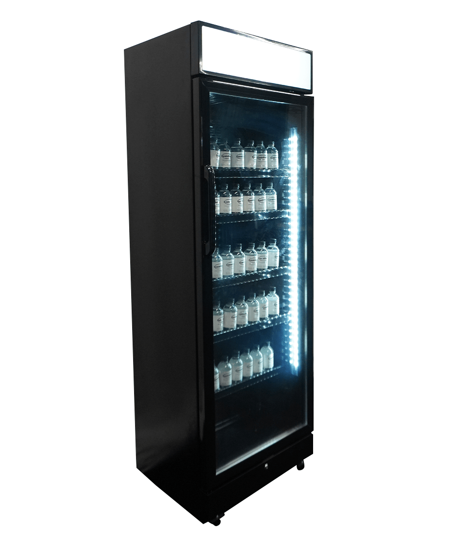 Beverage refrigerator 1 glass door black with light box SVE-450 blc - Combisteel 7086.0010