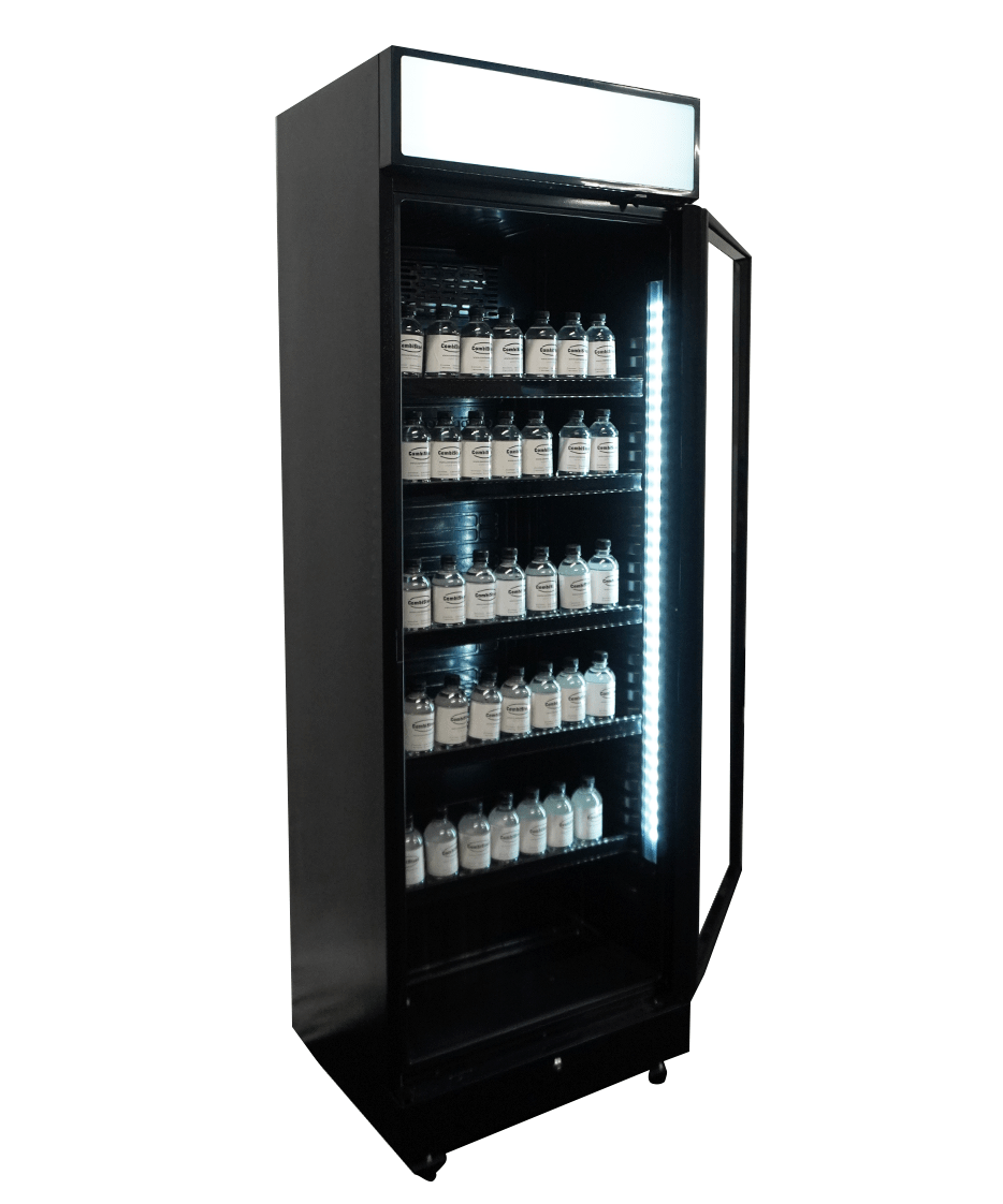 DRANKENKOELKAST 1 GLASDEUR ZWART MET LICHTBAK SVE-450 BLC - aanvullende productfoto 1
