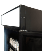 DRANKENKOELKAST 1 GLASDEUR ZWART MET LICHTBAK SVE-450 BLC - aanvullende productfoto 5