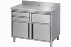 RVS KOFFIE WERKTAFEL 1250X600X1150 - 7088.1005