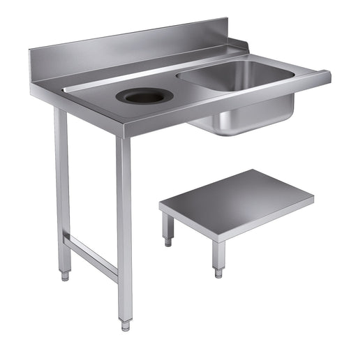 AANVOERTAFEL BODEMSCHAP MET AFVALGAT 1200 LINKS TBV 7280.0045-0046 - 7106.0015
