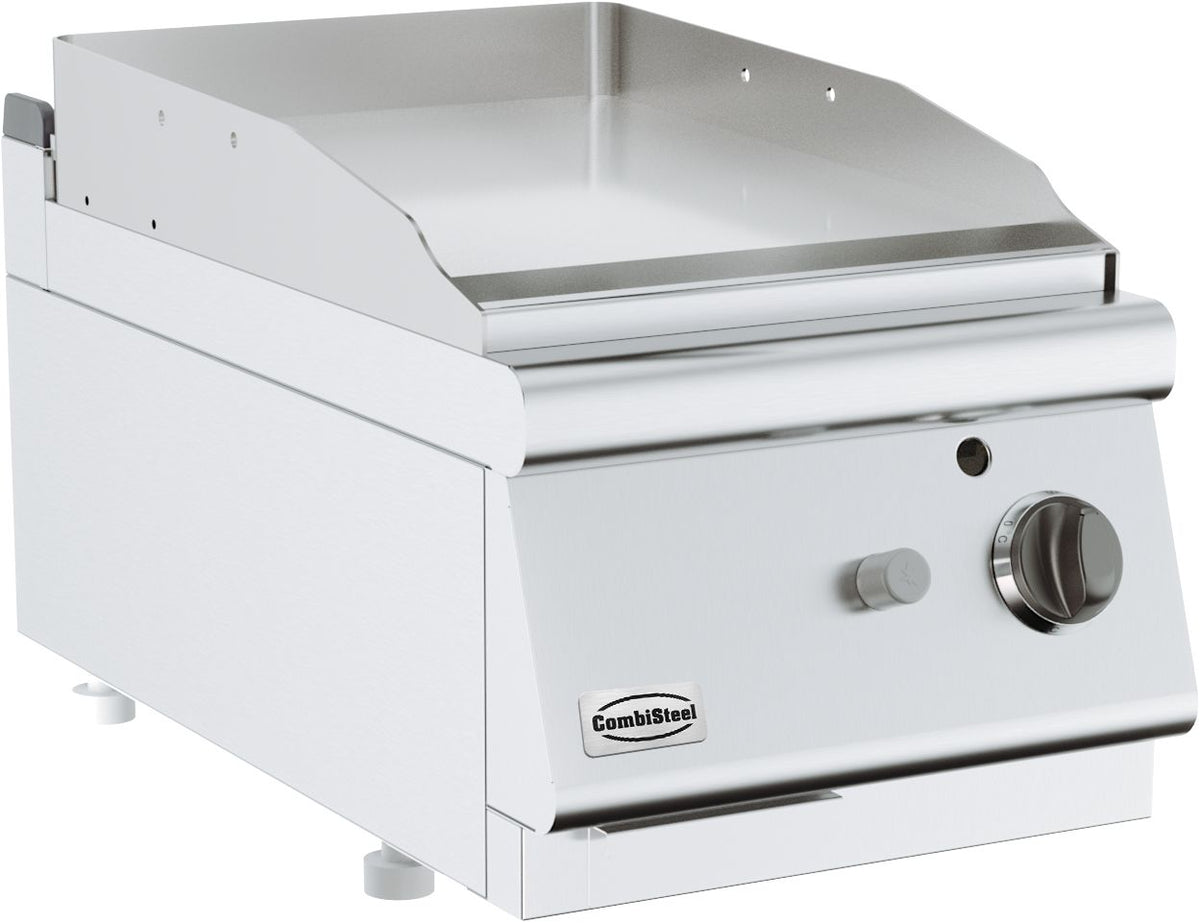 BASE 700 GASBAKPLAAT CHROOM ENKEL TAFELMODEL - 7178.0255