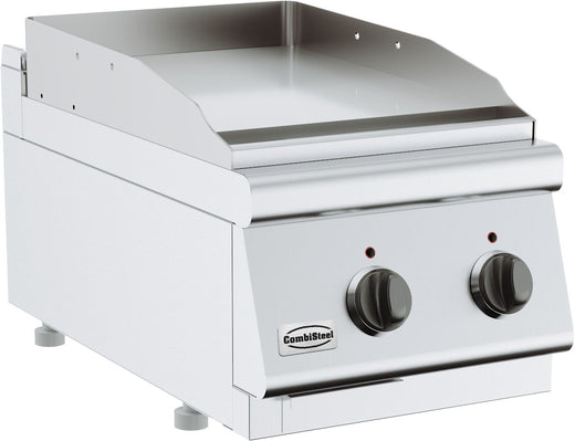 Base 700 bakplaat elektrische chroom enkel tafelmodel - Combisteel 7178.0265