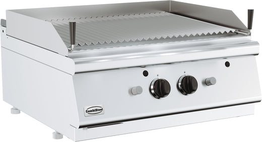 Base 700 lavasteengrill gas dubbel tafelmodel - Combisteel 7178.0280