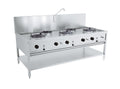 GAS WOKTAFEL 3X17KW + 2X9KW - 7178.1210
