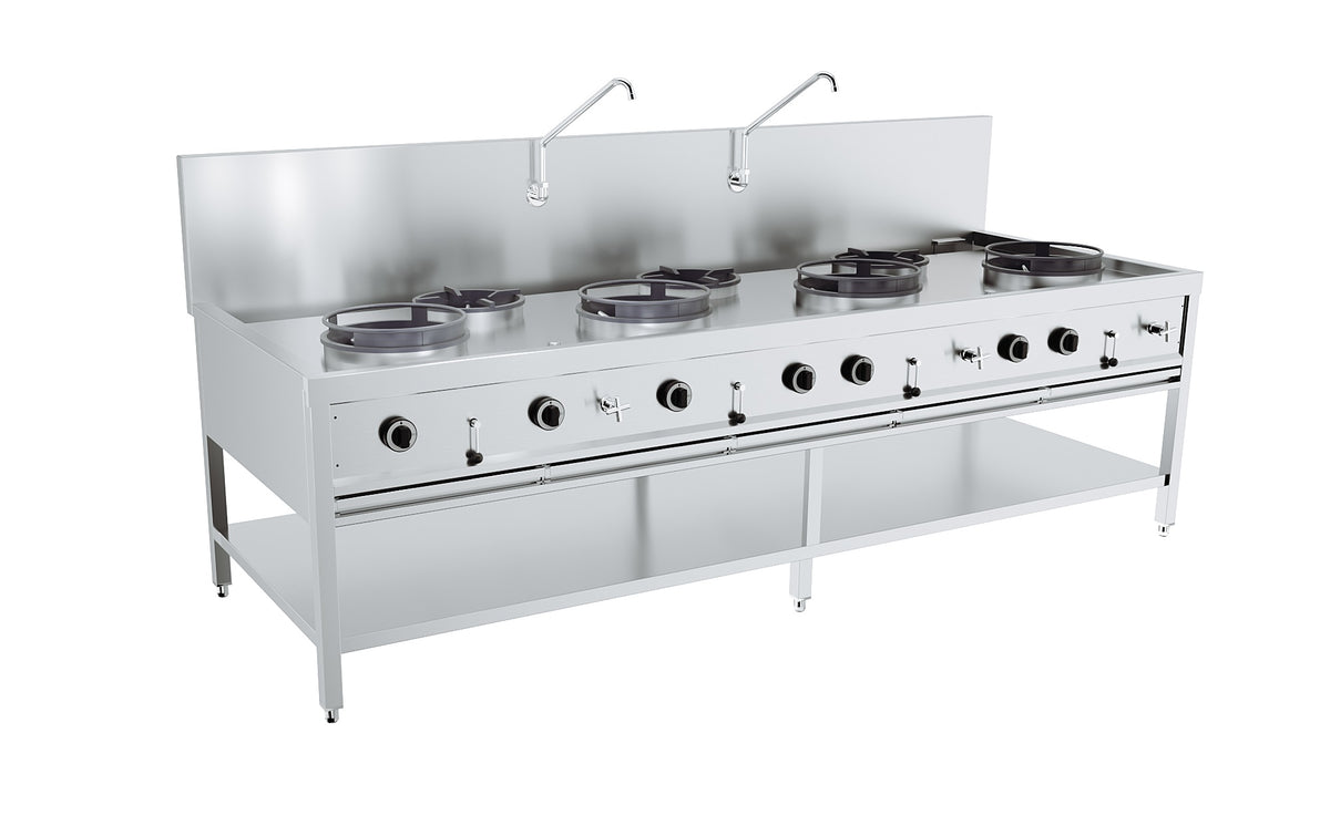 GAS WOKTAFEL 4X17kW + 3X9kW - 7178.1215