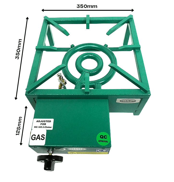GAS WOKBRANDER 350X350MM 11KW - aanvullende productfoto 12