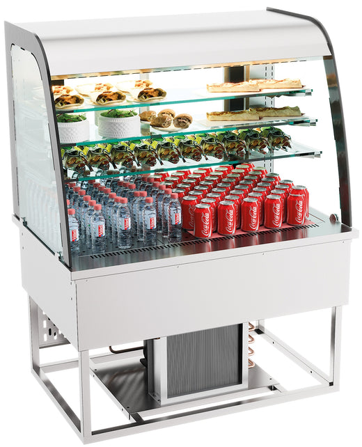 Drop-in koelvitrine 140 l open - Combisteel 7178.2010