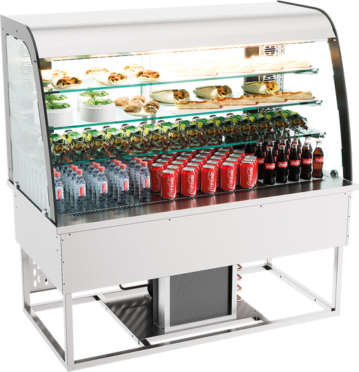 Drop-in koelvitrine 200 l open - Combisteel 7178.2015