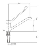 KRAAN MET ELLEBOOGBEDIENING - aanvullende productfoto 2