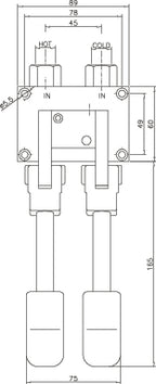 VOETBEDIENING INDIRECT 2 PEDALEN - aanvullende productfoto 1
