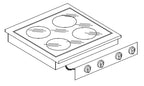KERAMISCHE KOOKUNIT 4 ZONES - 7266.0040