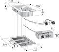 EL.BAKPLAAT CHROOM 400V - aanvullende productfoto 1