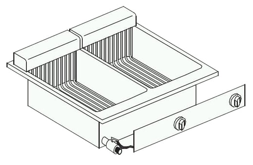 Elektrische friteuse 2X10 l - Combisteel 7266.0075