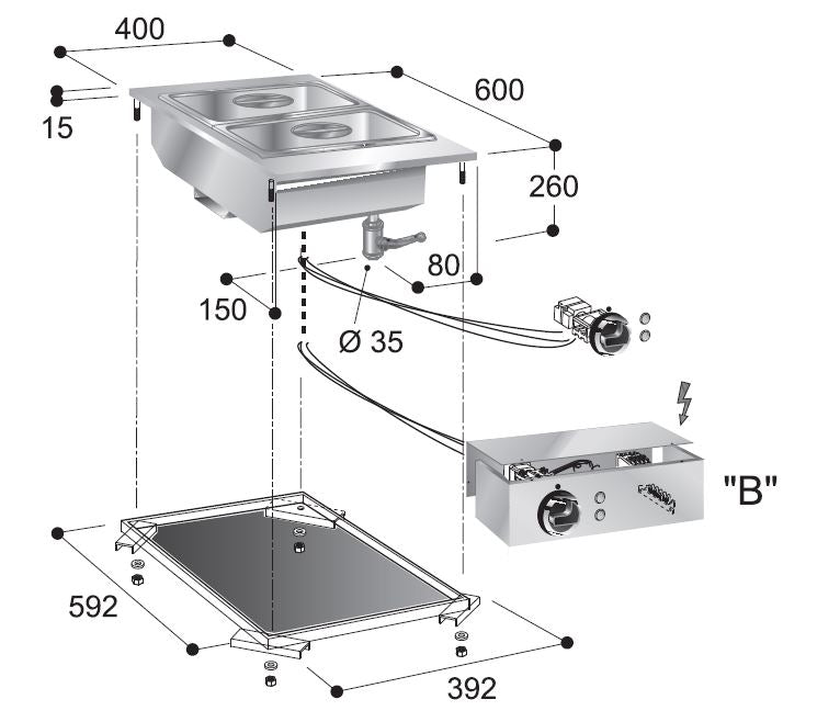 BAIN-MARIE ELEMENT - aanvullende productfoto 1