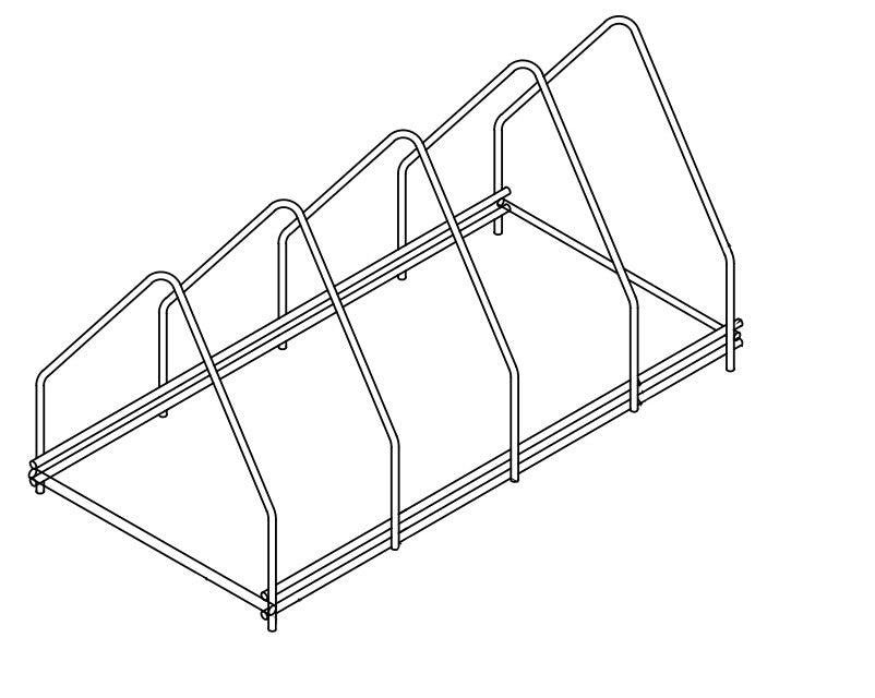 Stainless steel tray basket 4 - Combisteel 7280.0120