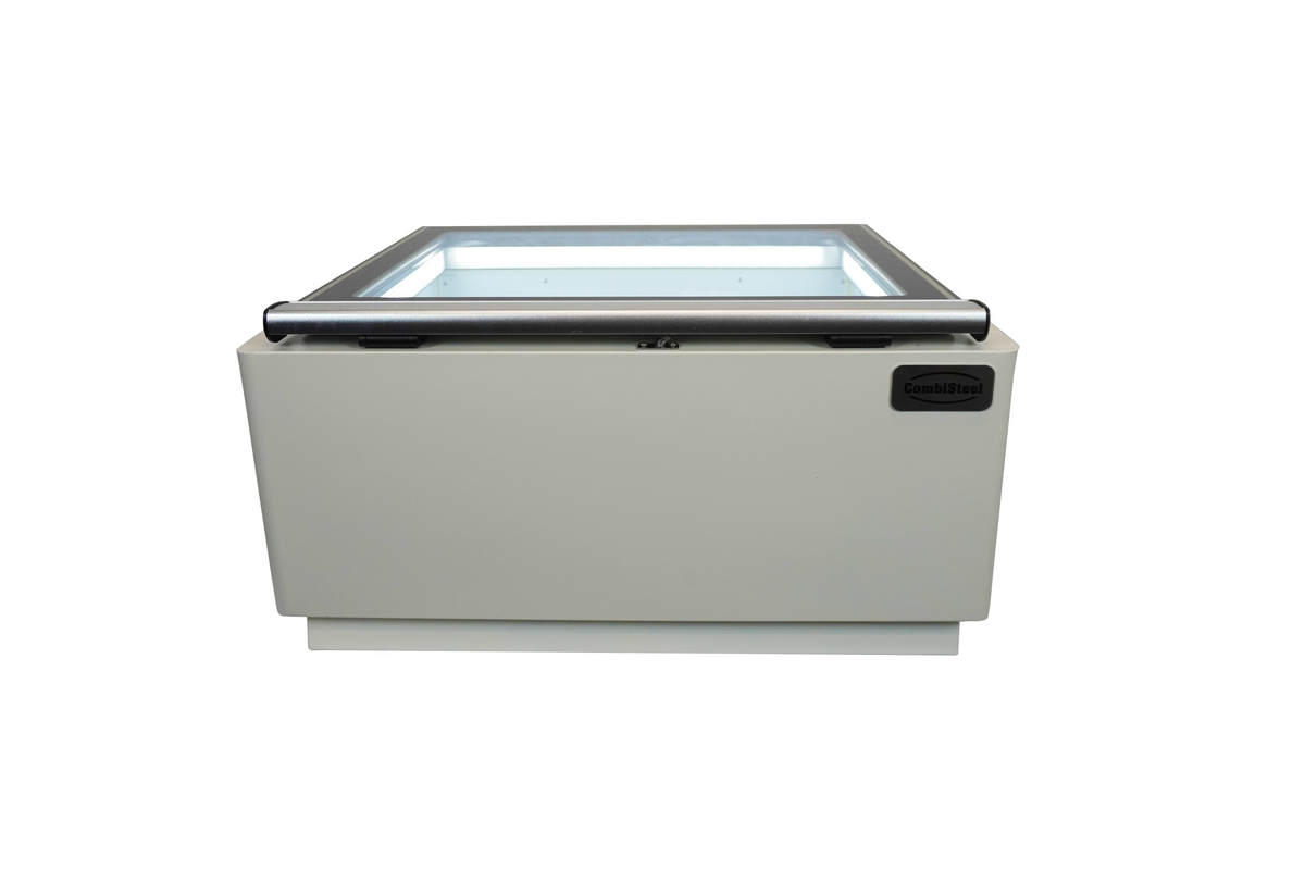 Countertop ice cream display case white opens on the operator side - Combisteel 7292.0005