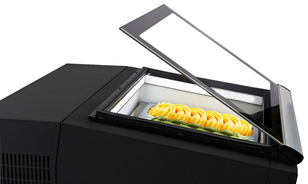 TAFELMODEL SCHEPIJSVITRINE ZWART OPENT AAN DE BEDIENINGSZIJDE - aanvullende productfoto 1