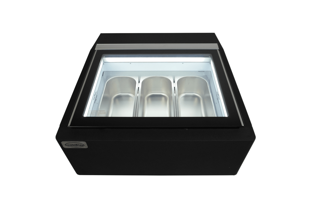 TAFELMODEL SCHEPIJSVITRINE ZWART OPENT AAN DE KLANTZIJDE - aanvullende productfoto 4